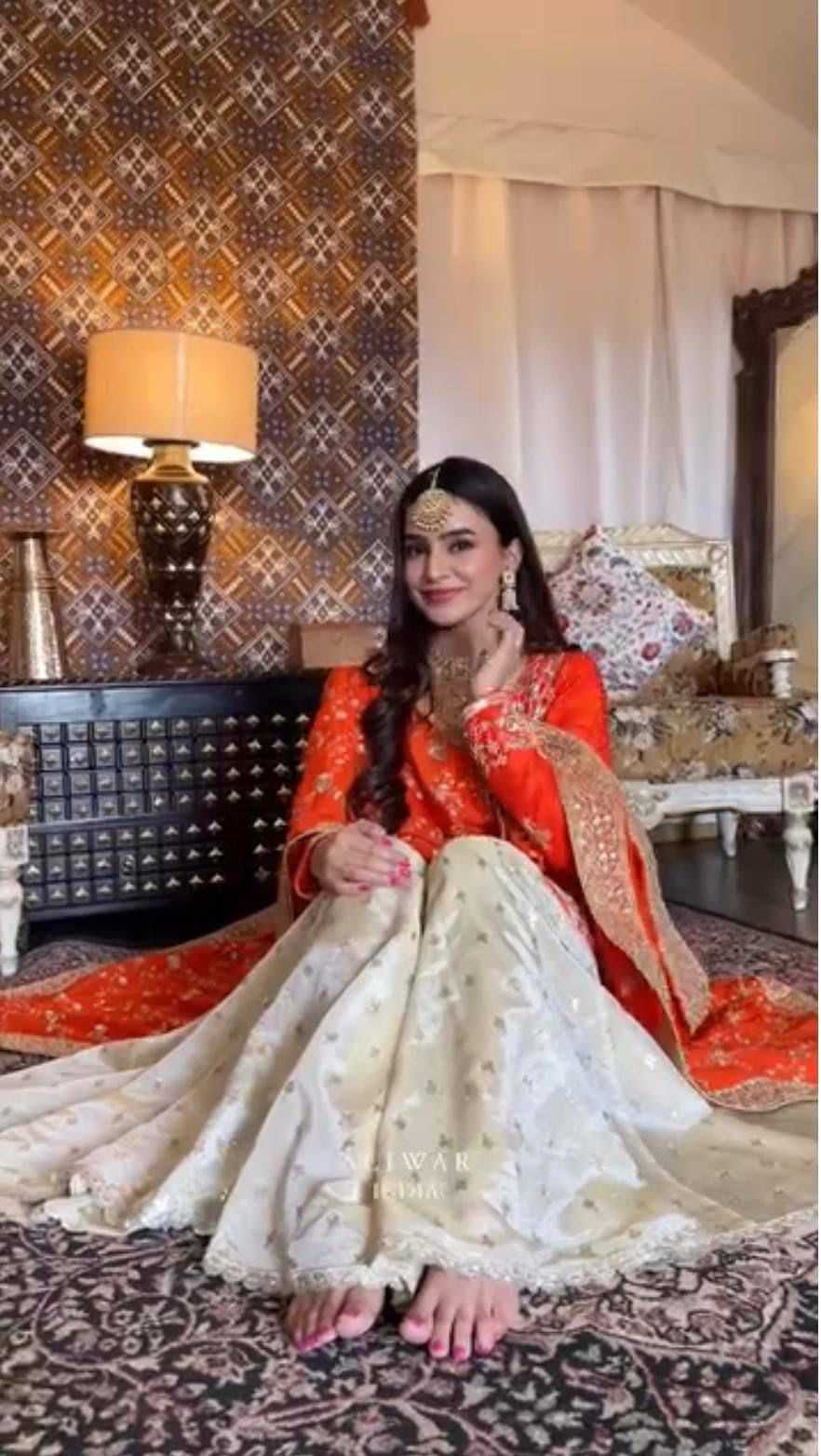 Chinon Silk Embroidery Suit