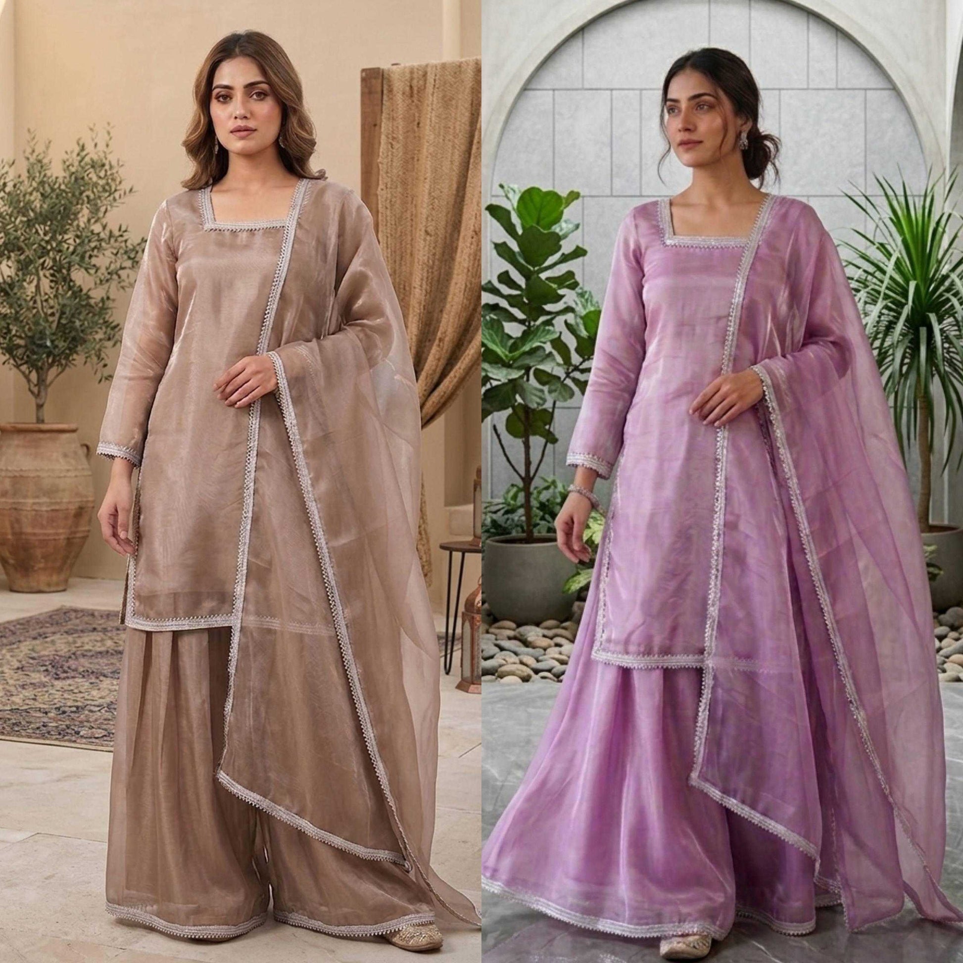 Pure Silk Embroidery Suit