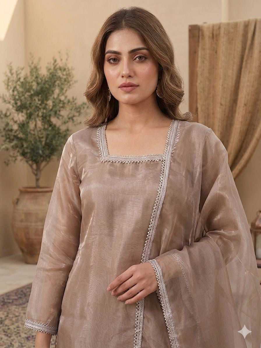 Pure Silk Embroidery Suit
