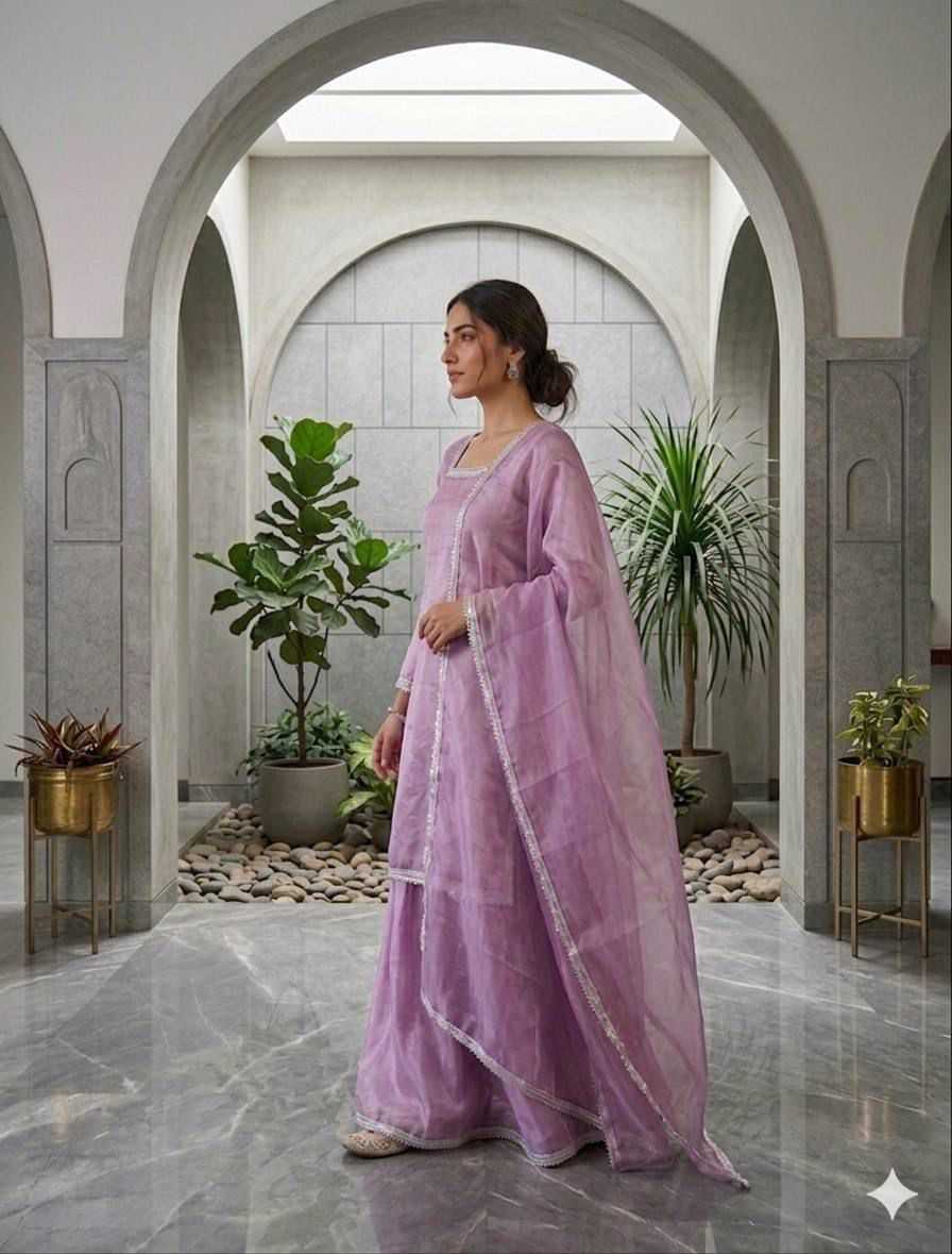 Pure Silk Embroidery Suit