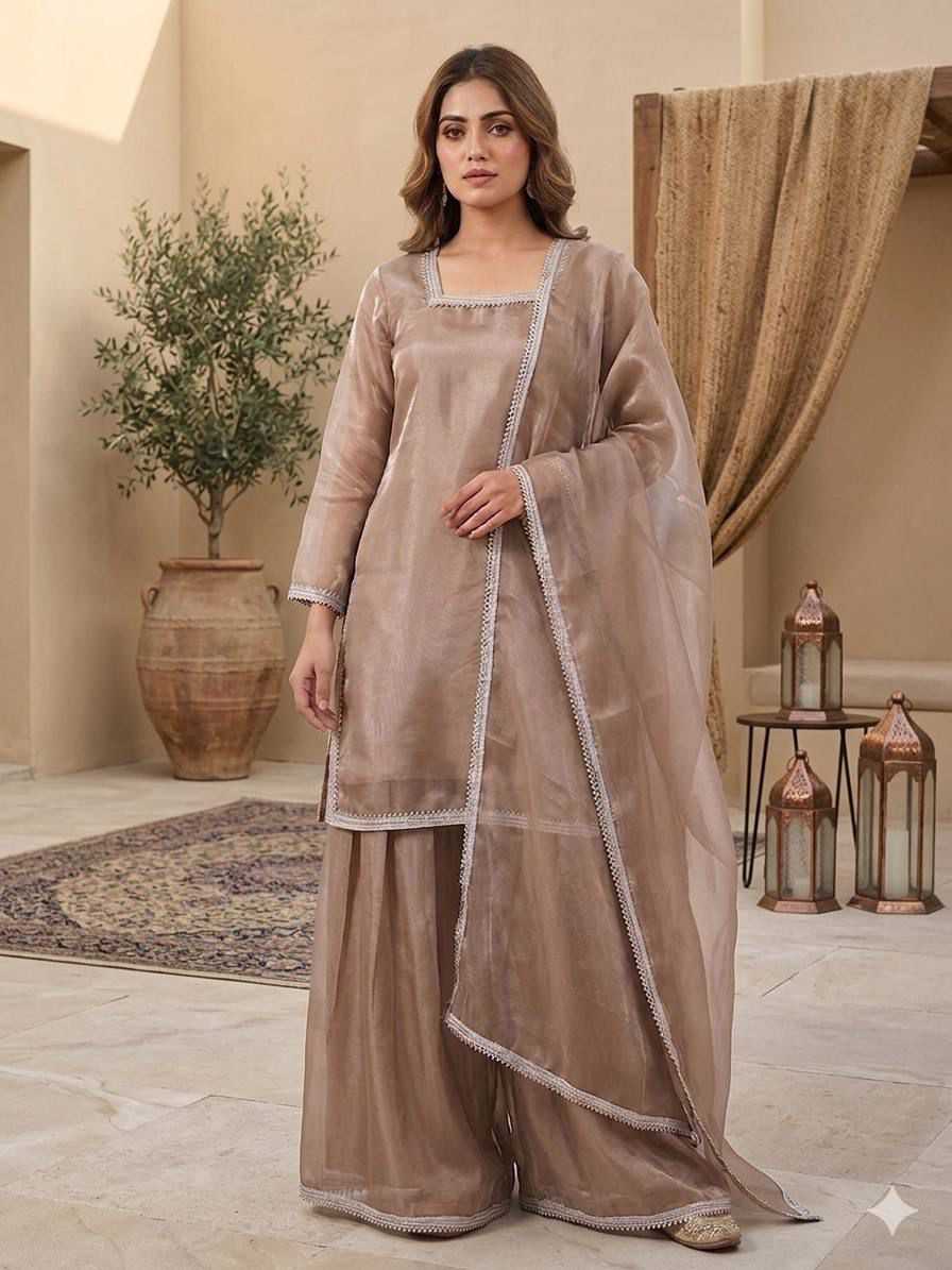Pure Silk Embroidery Suit