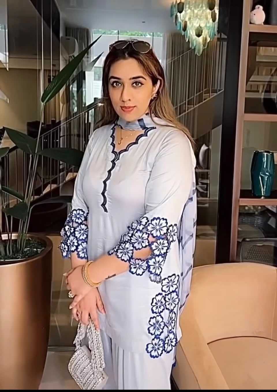 Crepe Embroidery Suit