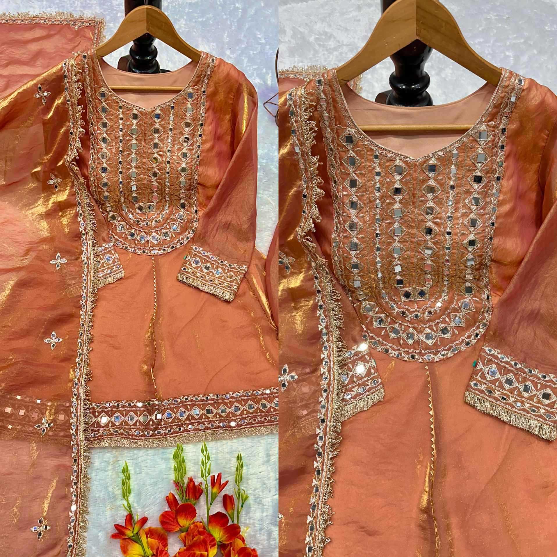 Heavy Silk Embroidery Suit