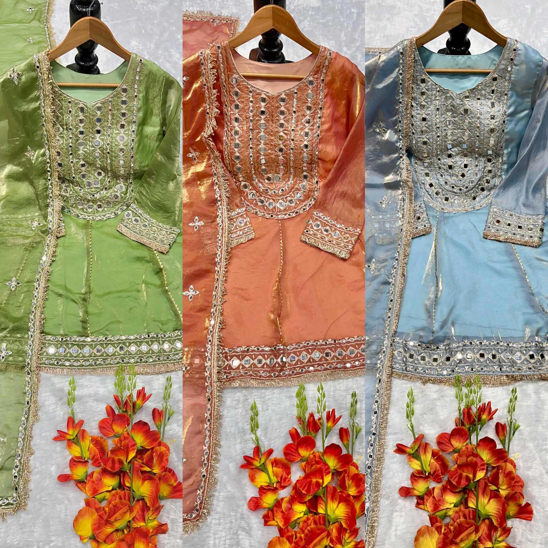 Heavy Silk Embroidery Suit