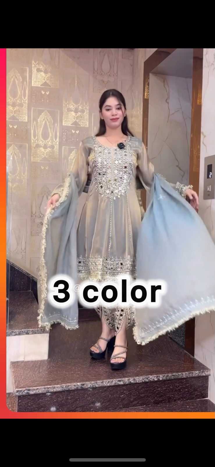 Heavy Silk Embroidery Suit