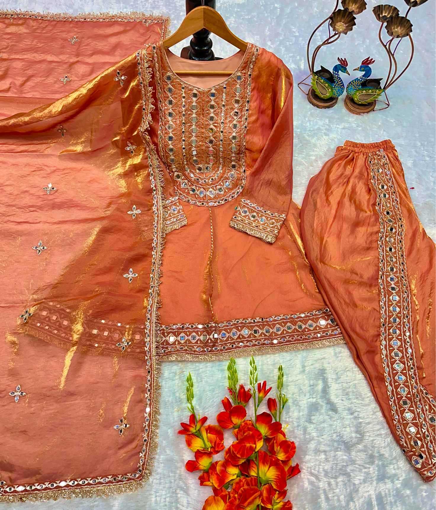 Heavy Silk Embroidery Suit