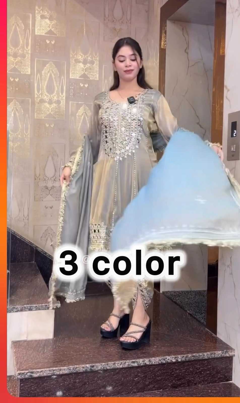 Heavy Silk Embroidery Suit