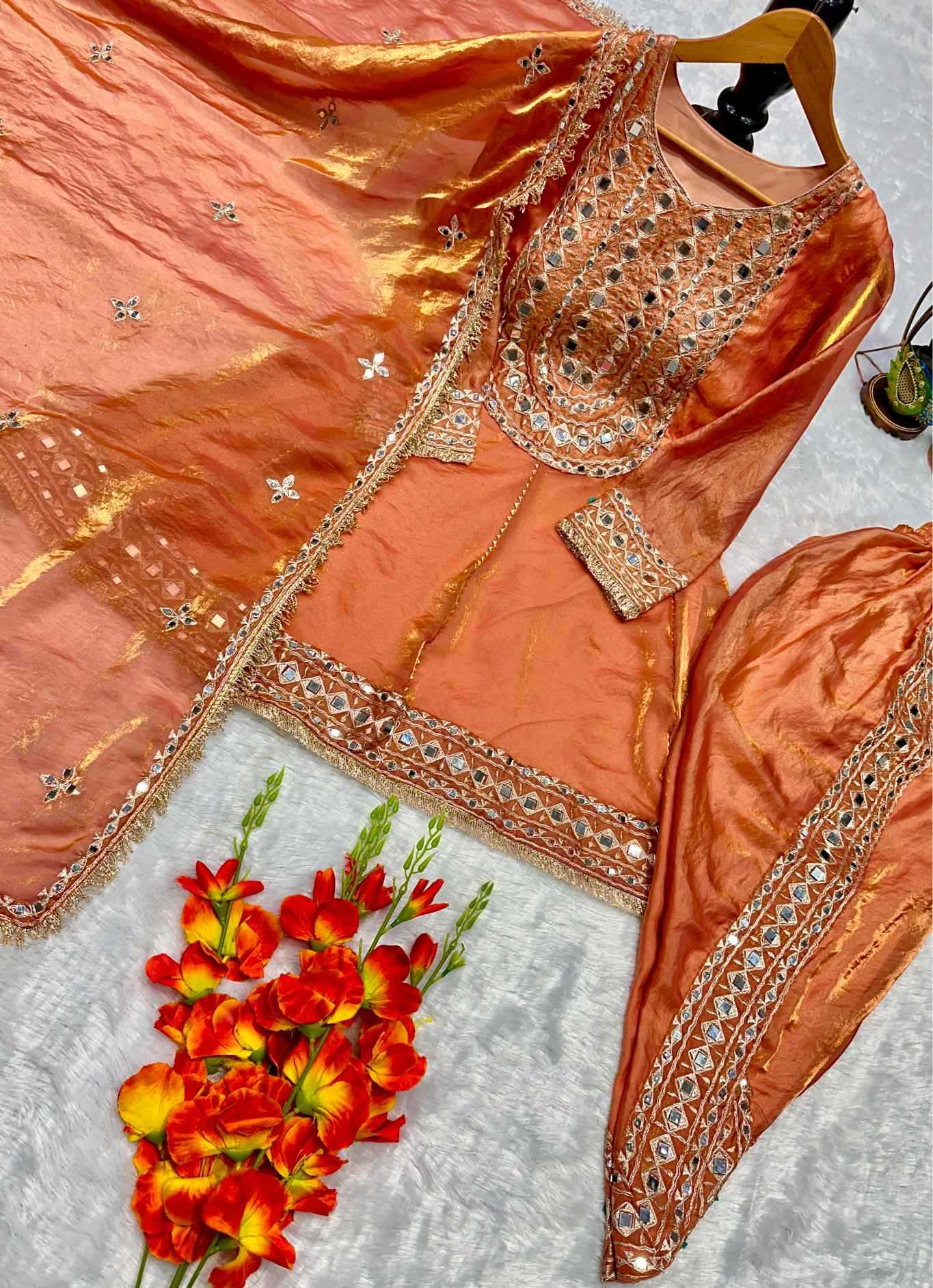 Heavy Silk Embroidery Suit