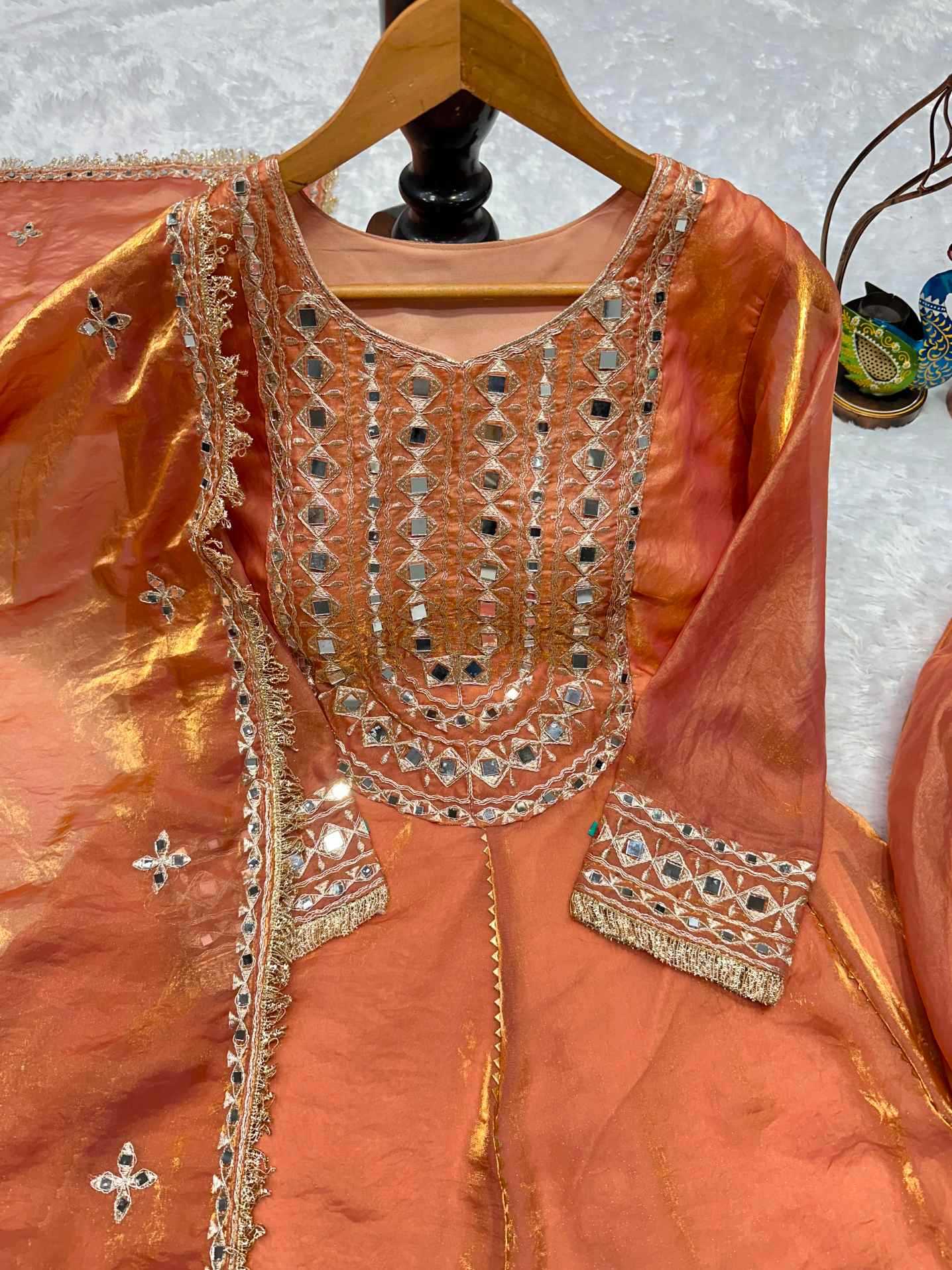 Heavy Silk Embroidery Suit