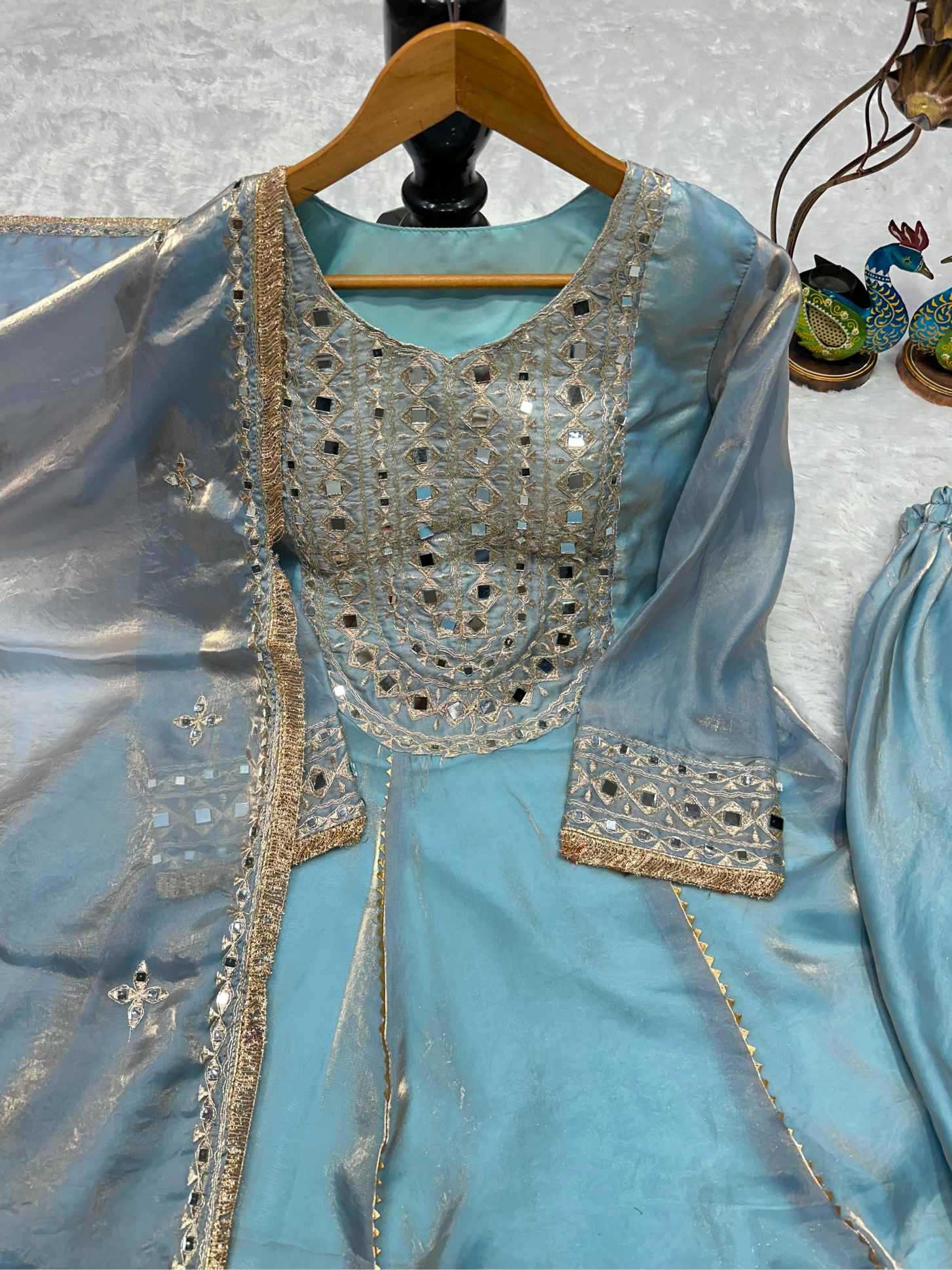 Heavy Silk Embroidery Suit