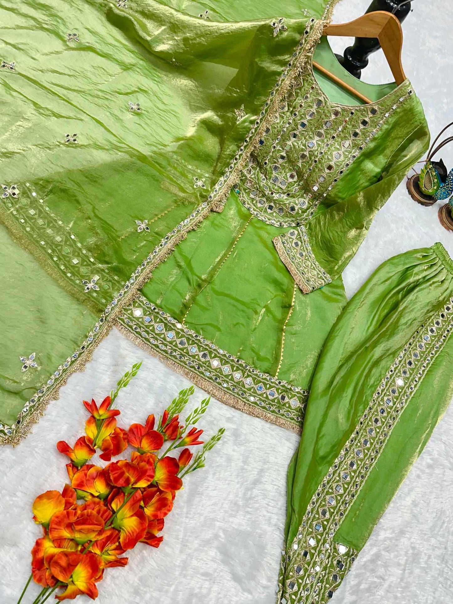 Heavy Silk Embroidery Suit