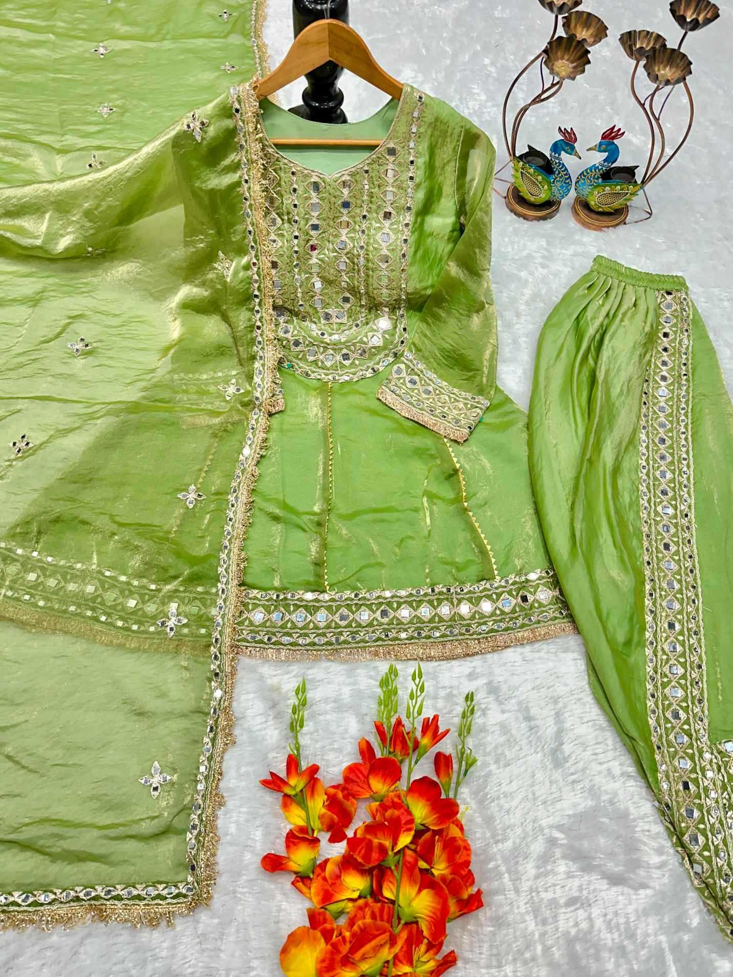 Heavy Silk Embroidery Suit