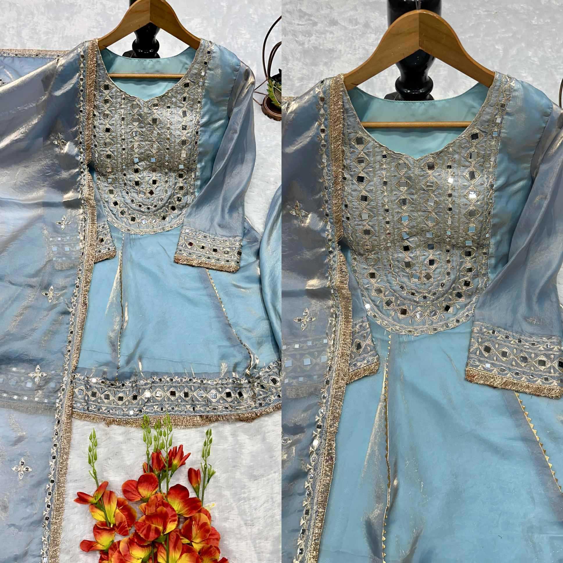 Heavy Silk Embroidery Suit
