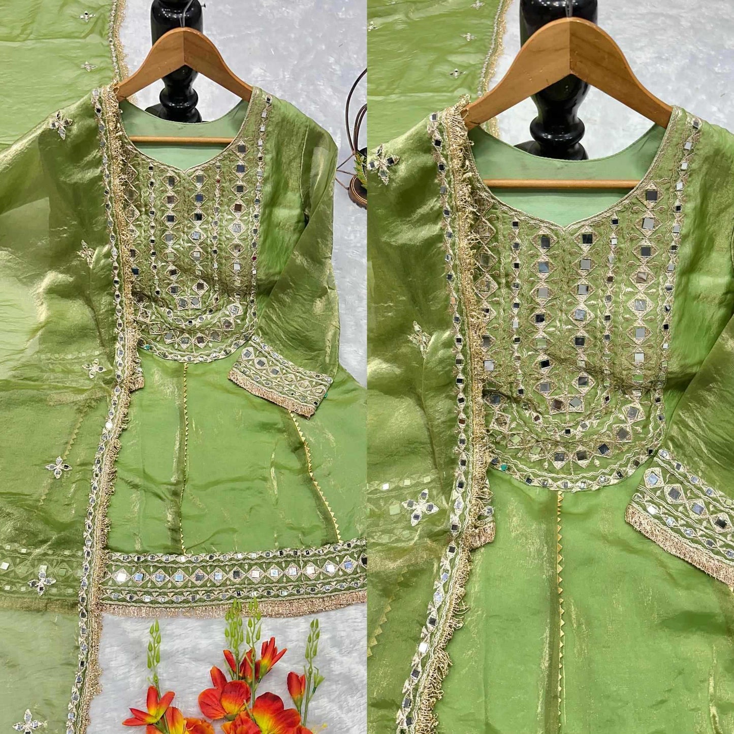 Heavy Silk Embroidery Suit