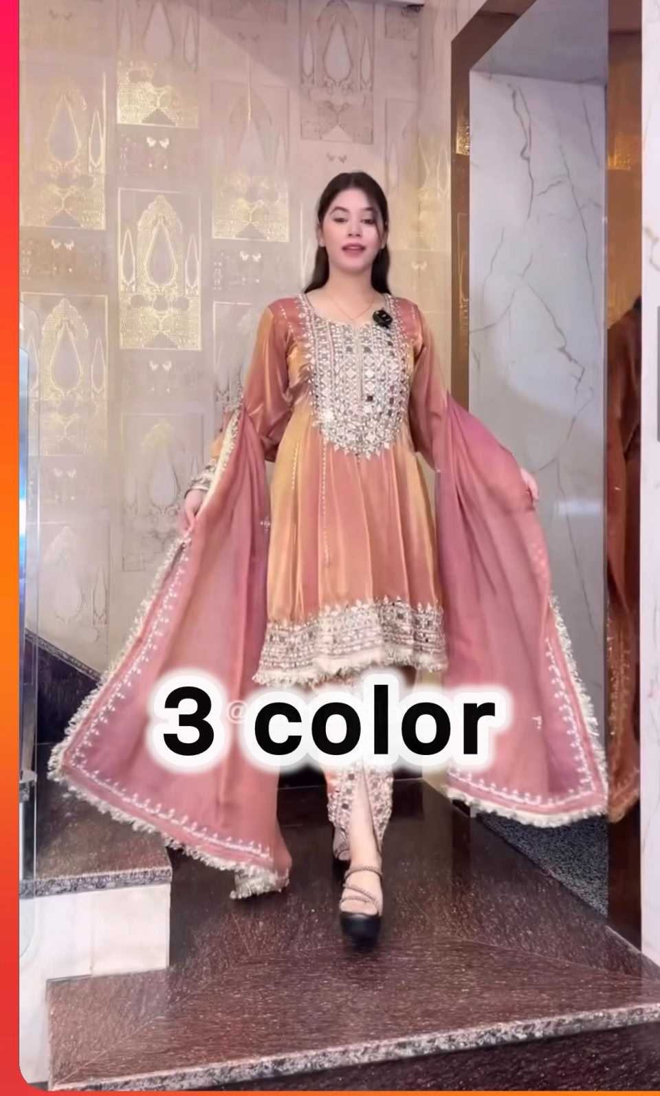 Heavy Silk Embroidery Suit