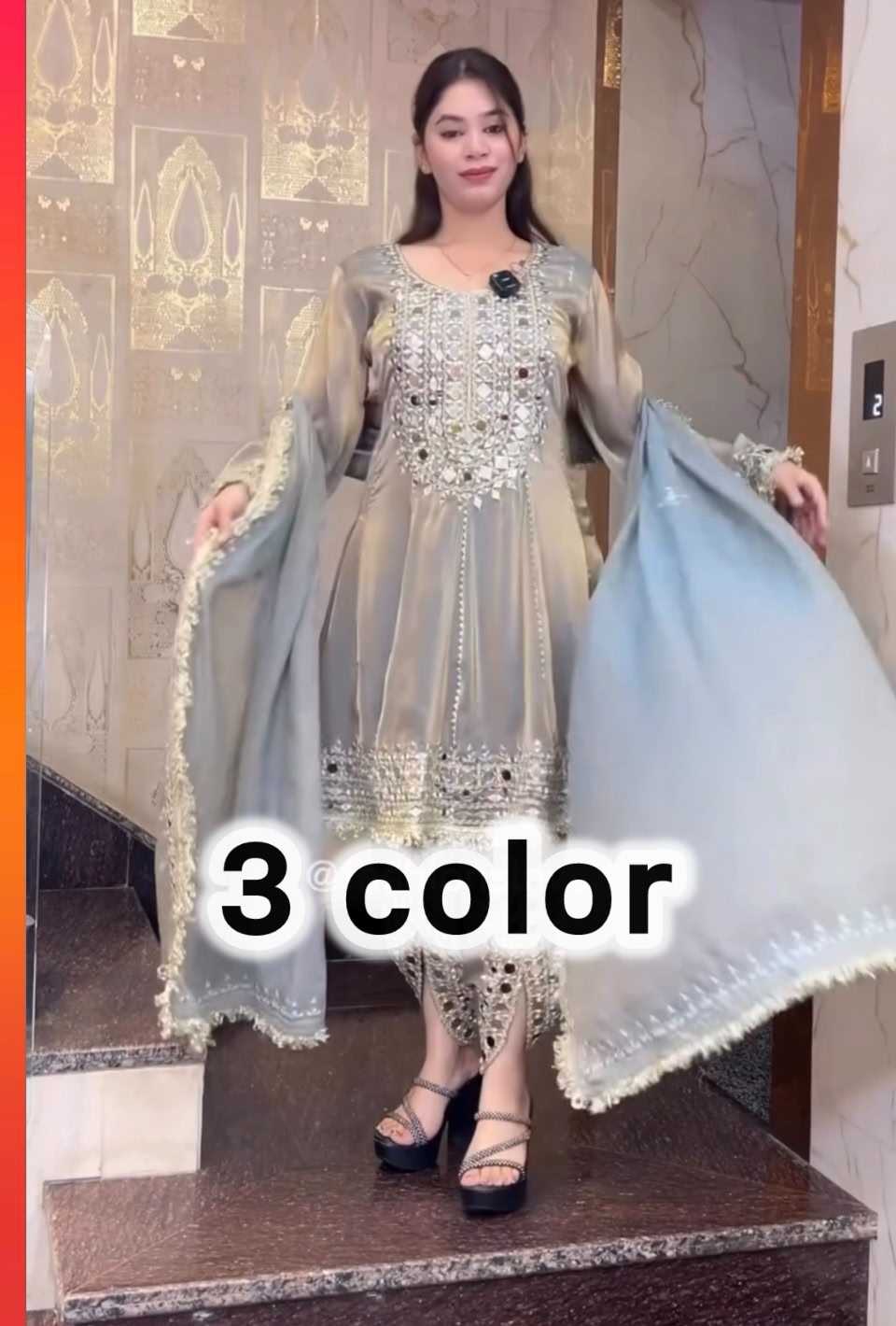 Heavy Silk Embroidery Suit