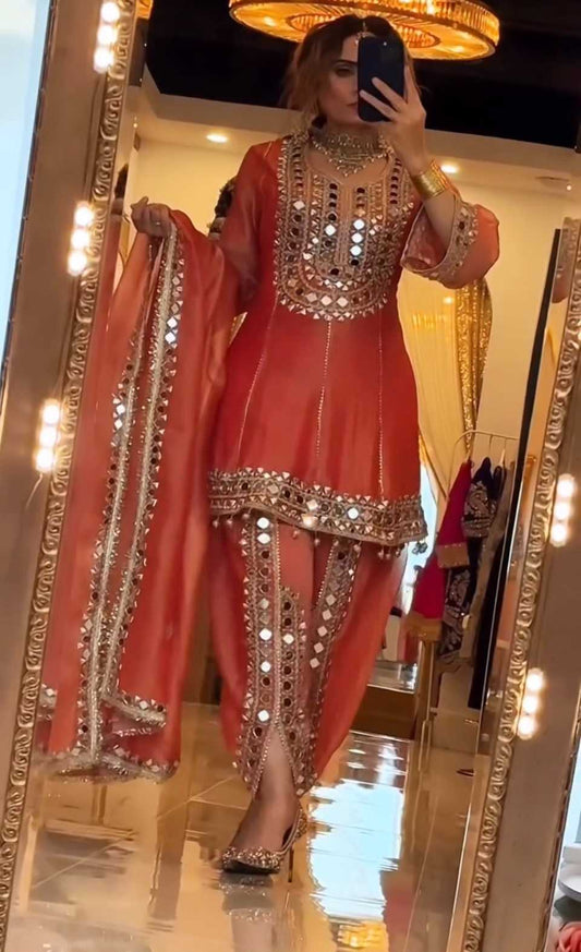 Silk Embroidery Suit