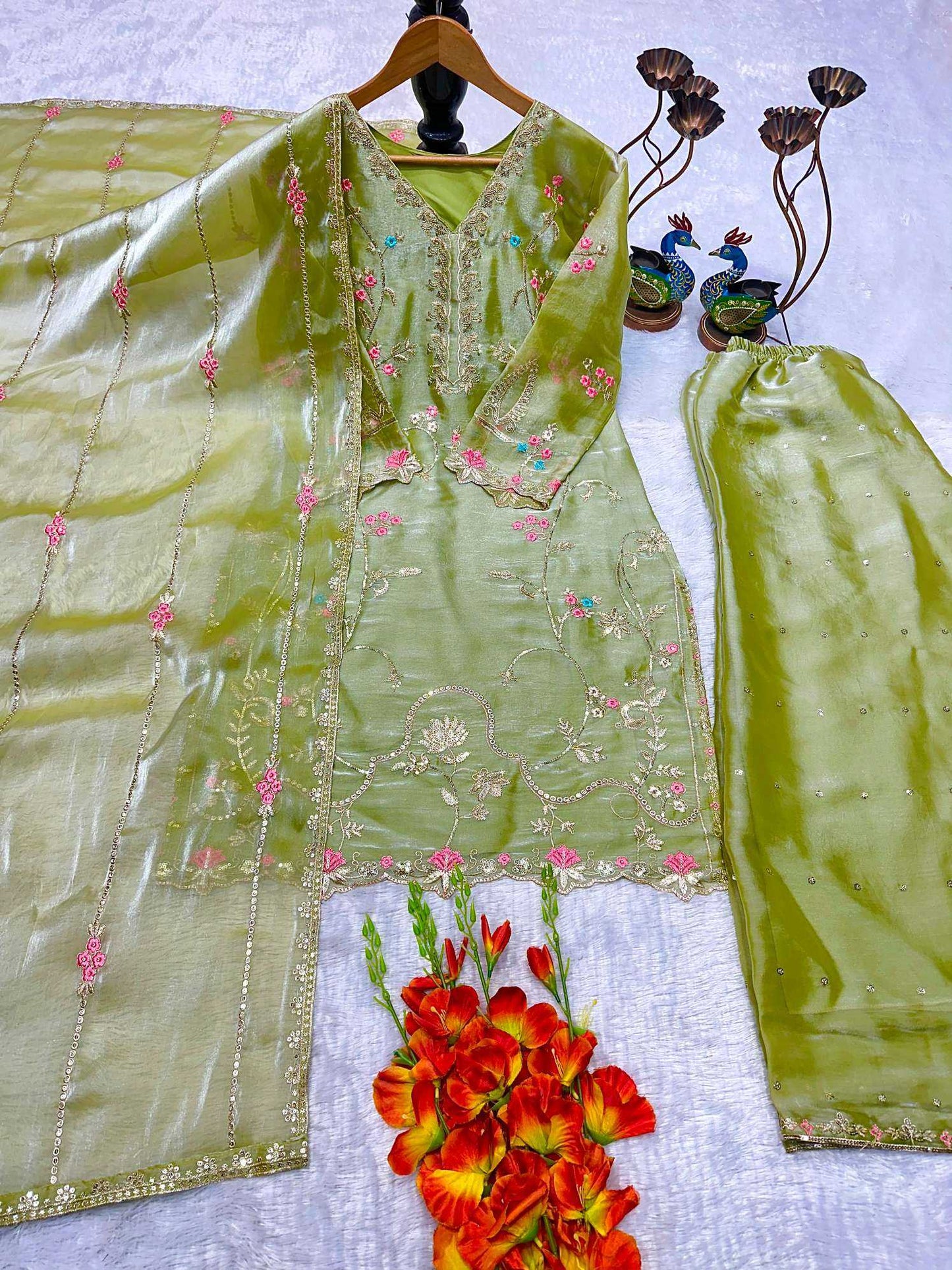 Ladies Silk Suit