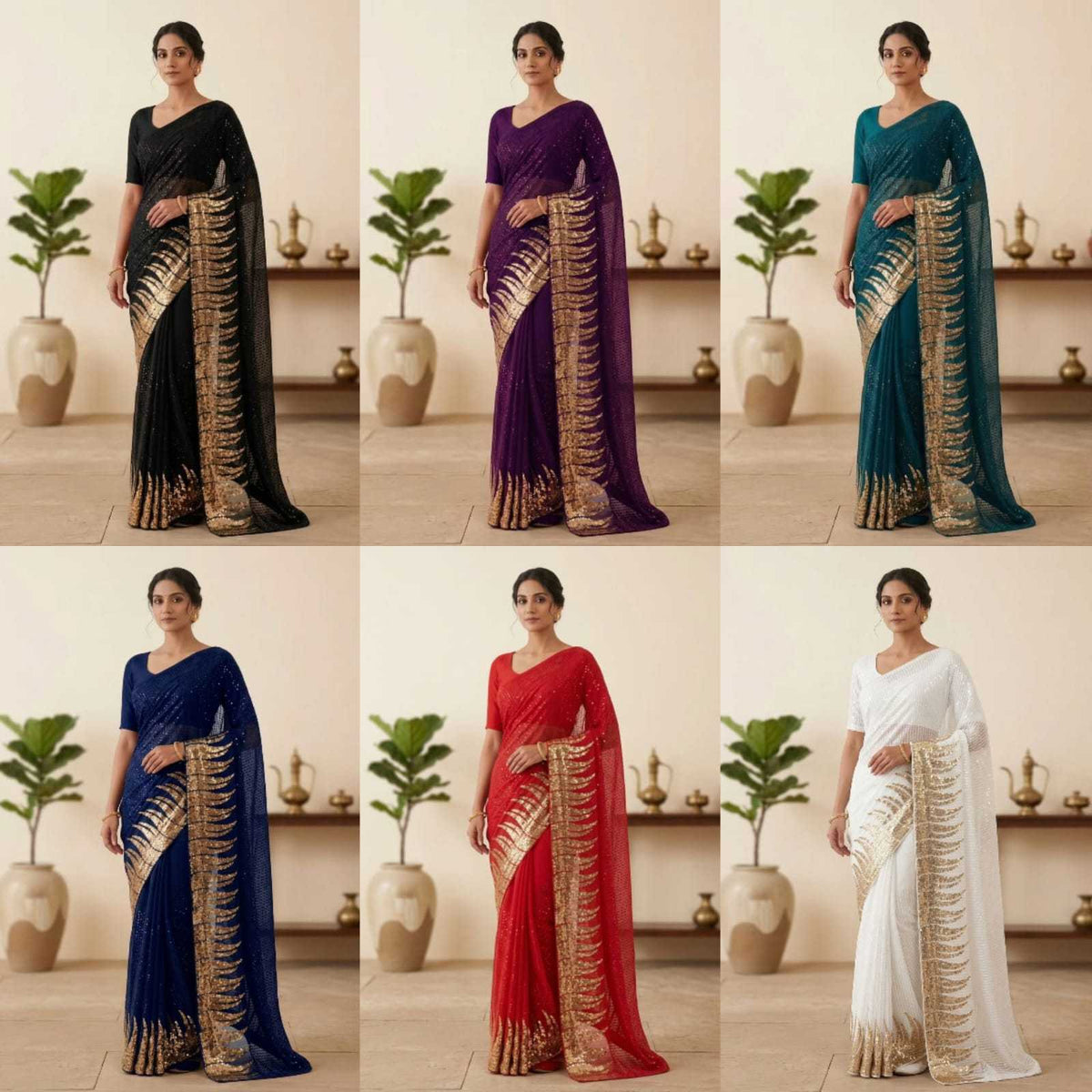 Georgette Saree 3405