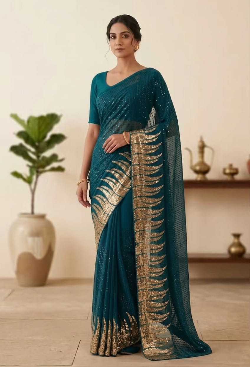 Georgette Saree 3405