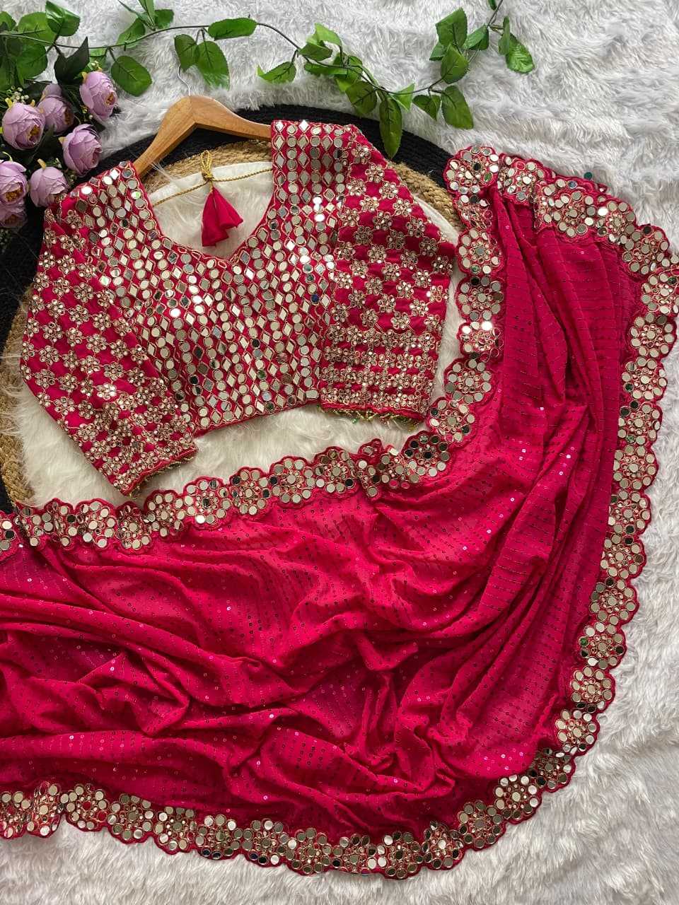 Faux Georgette Sequence Saree