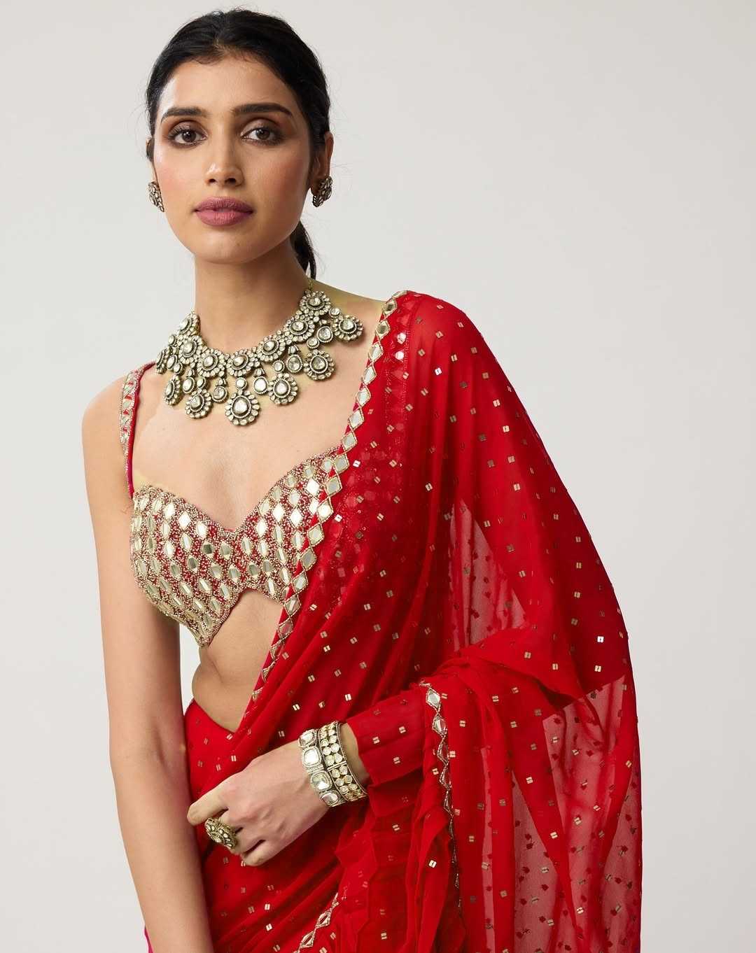 Faux Georgette Saree 3455