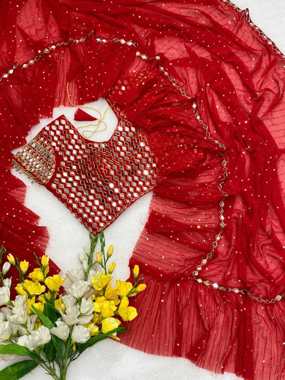 Faux Georgette Saree 3455