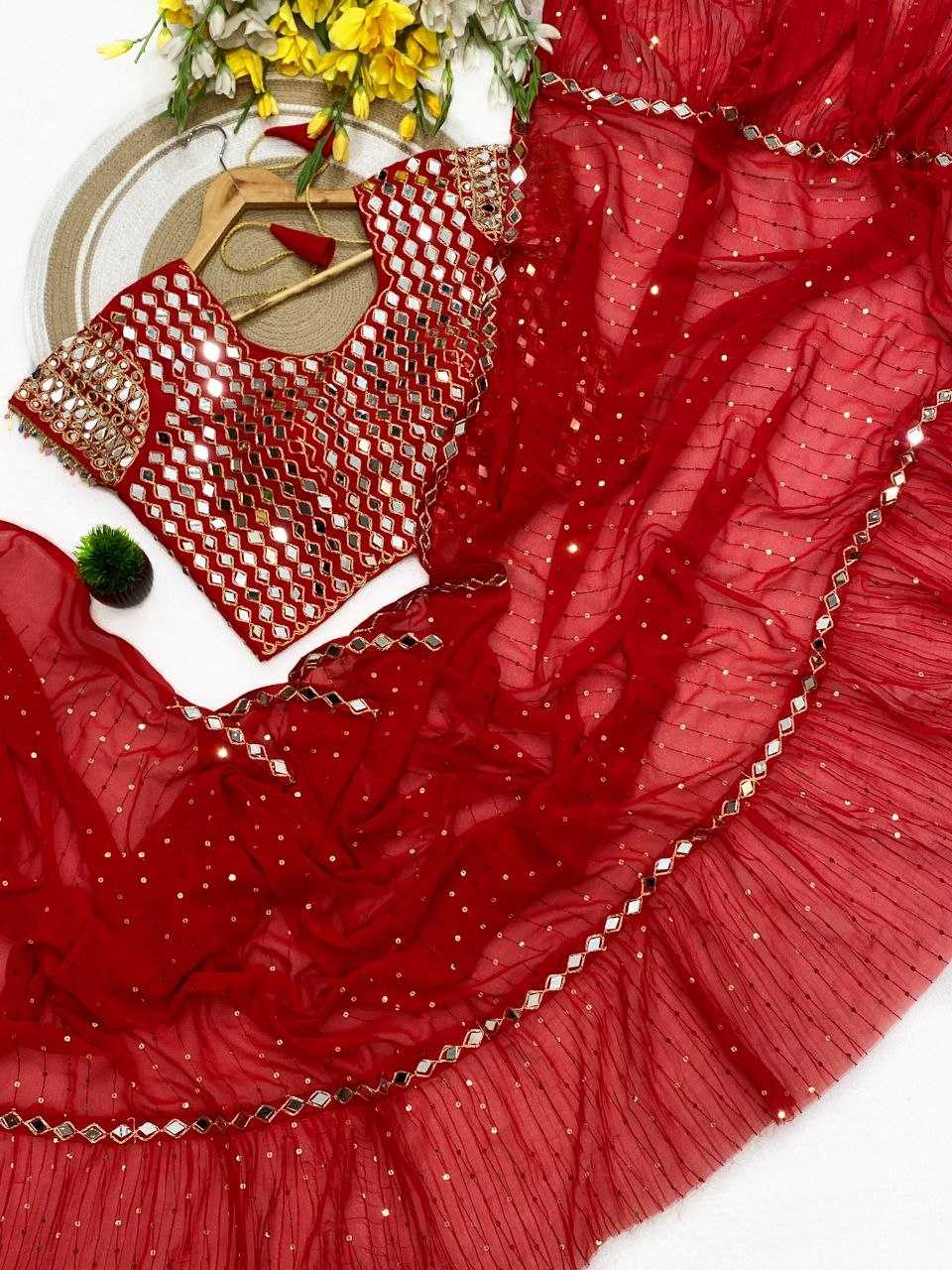 Faux Georgette Saree