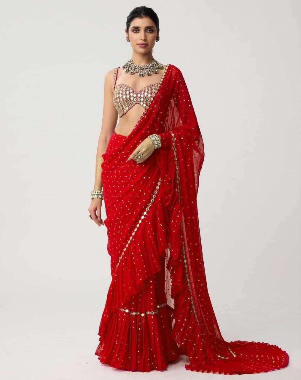 Faux Georgette Saree