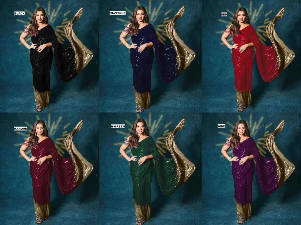 Georgette Saree 3458