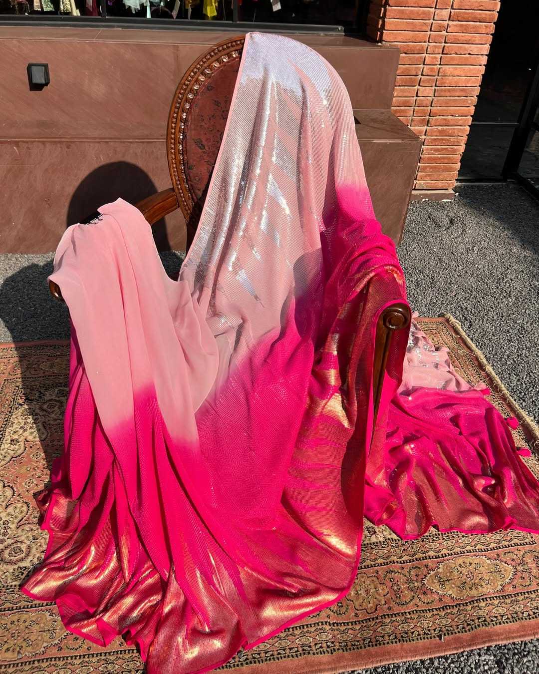 Faux Georgette Saree