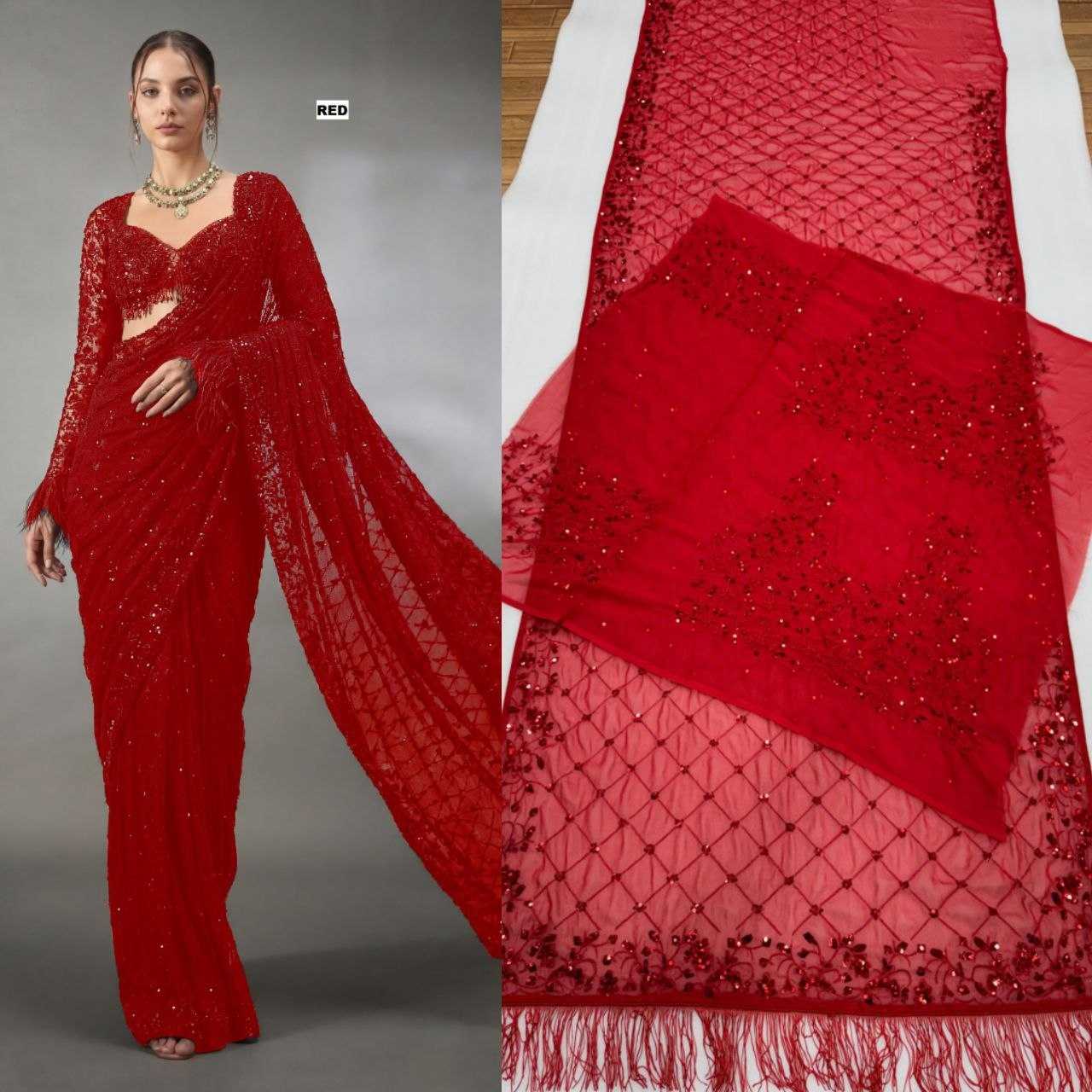 Faux Georgette Designer Saree