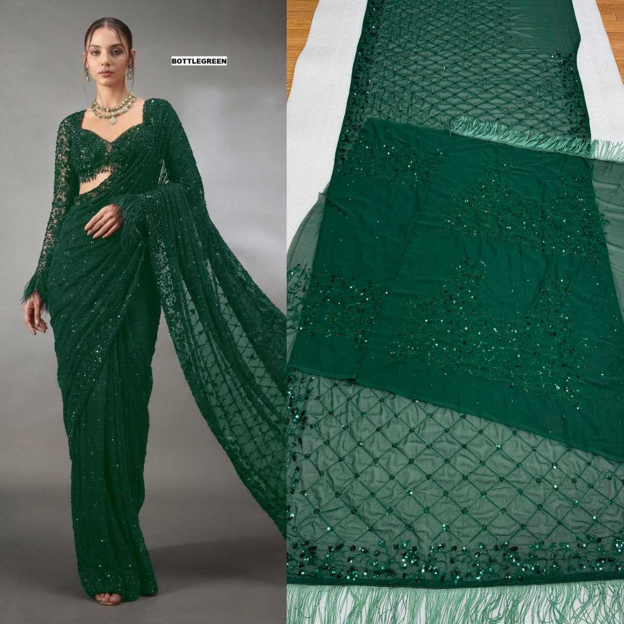 Faux Georgette Designer Saree