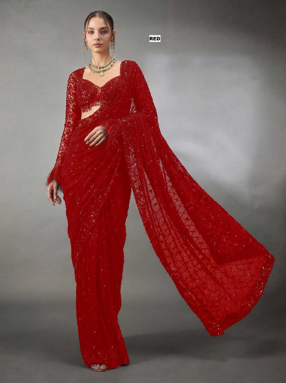 Faux Georgette Designer Saree