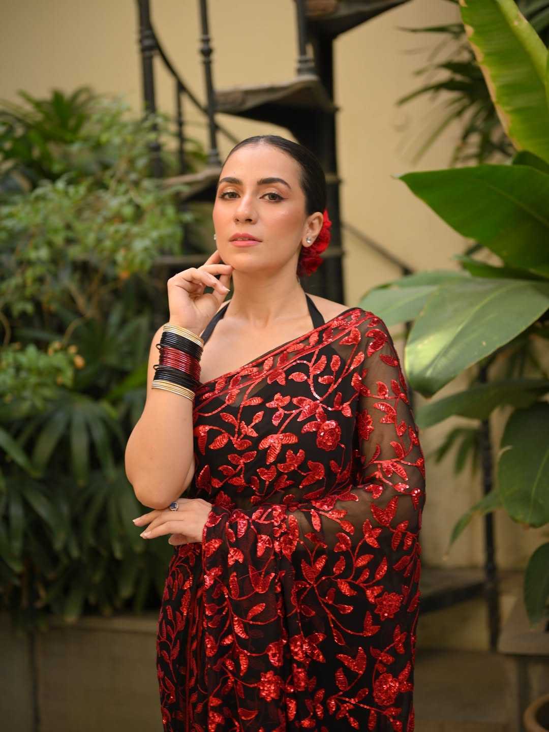 Faux Georgette Saree