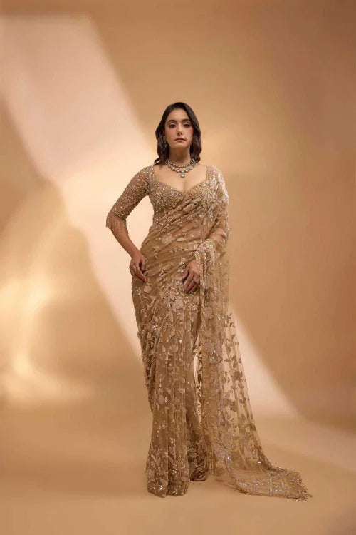 Butterfly Net Sequence Saree 3483