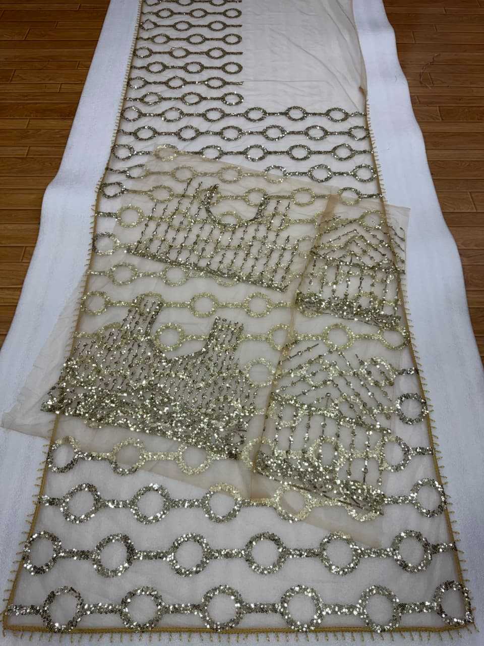 Butterfly Net Sequence Saree