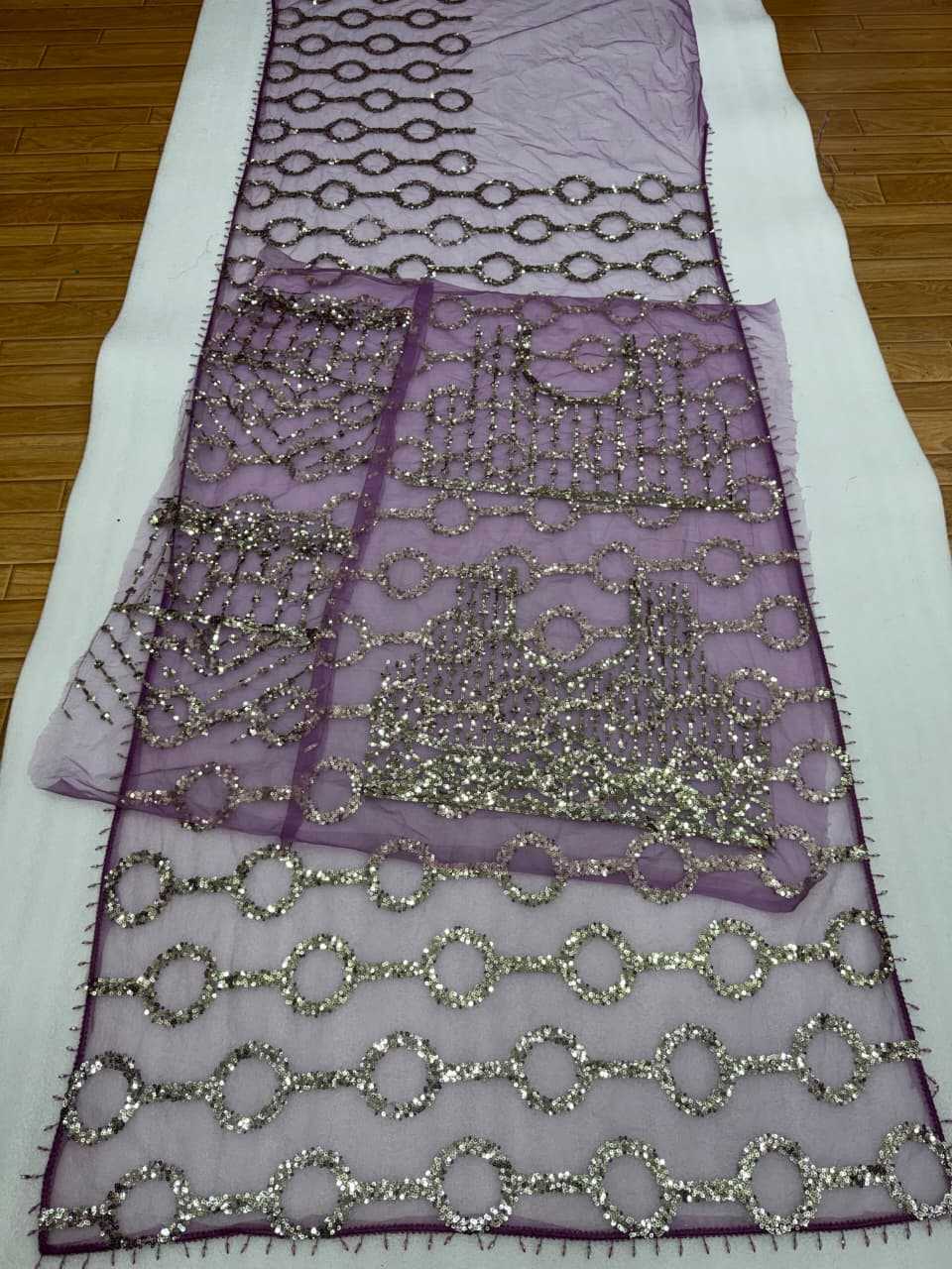 Butterfly Net Sequence Saree