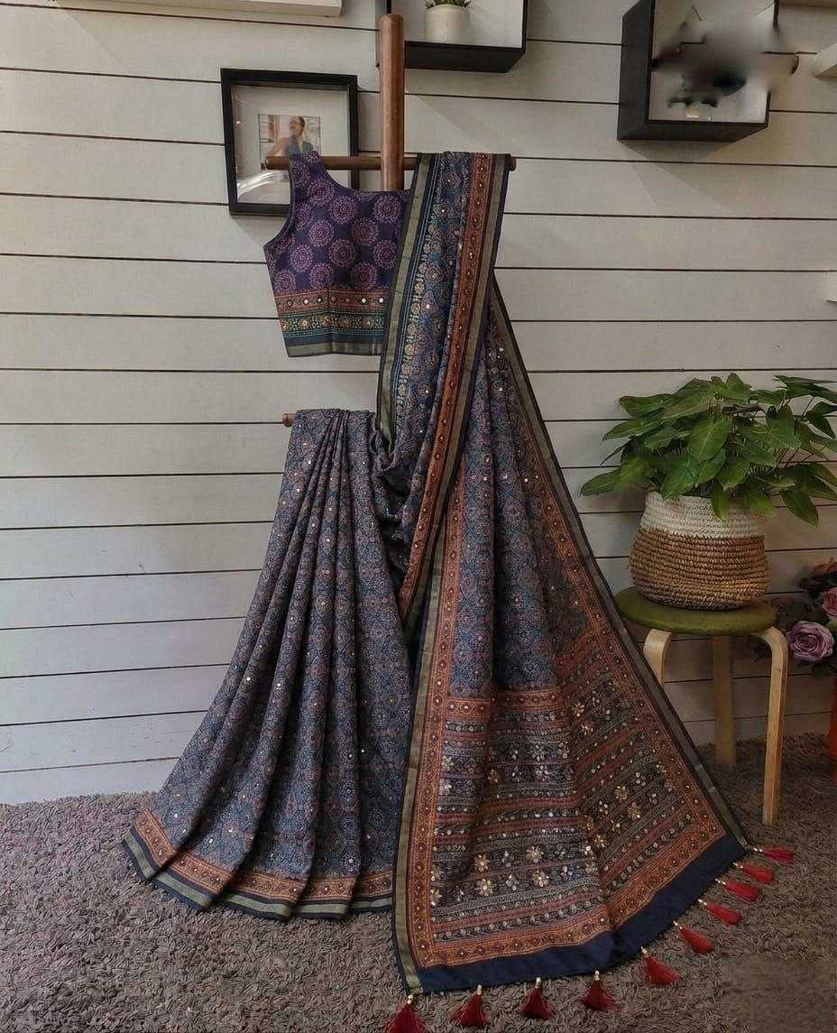 Aura Silk Printed Saree