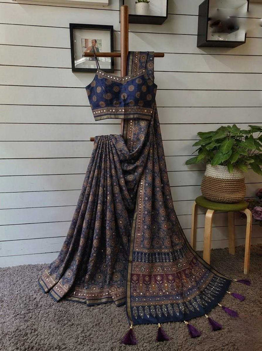 Aura Silk Printed Saree