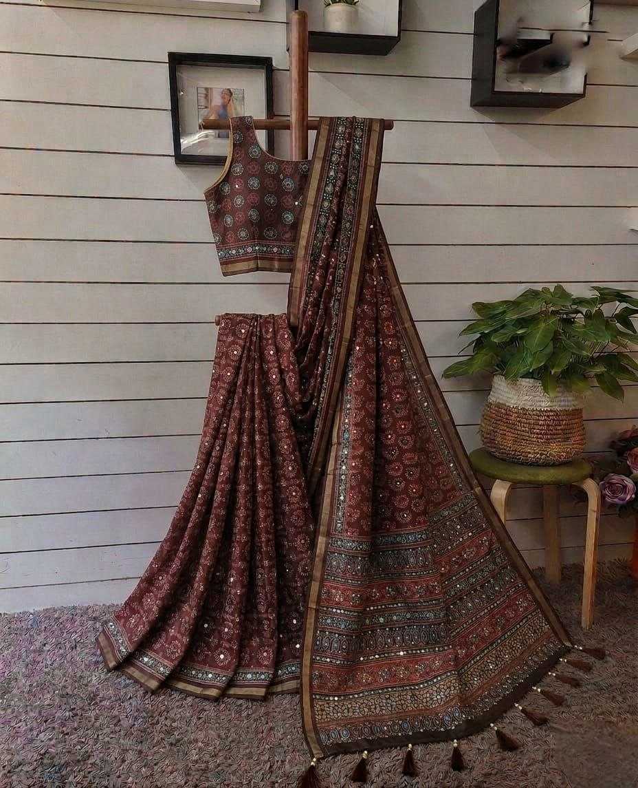 Aura Silk Printed Saree