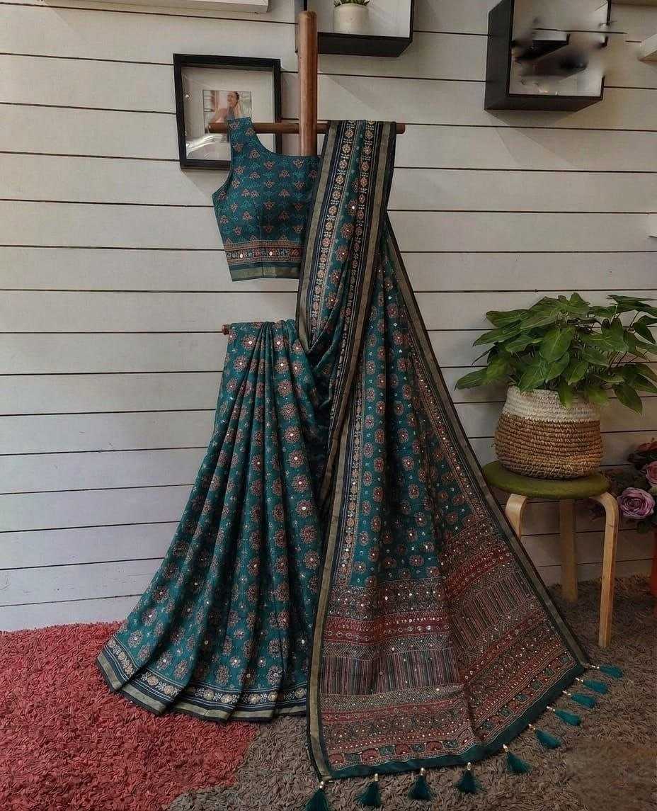 Aura Silk Printed Saree
