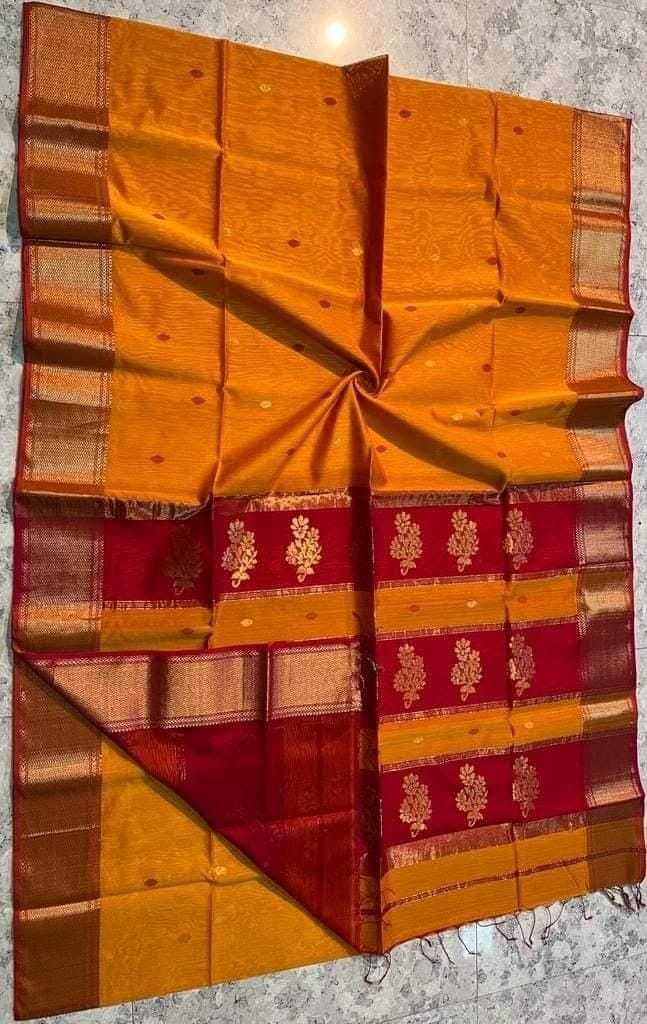Butti Cotton Designer Saree
