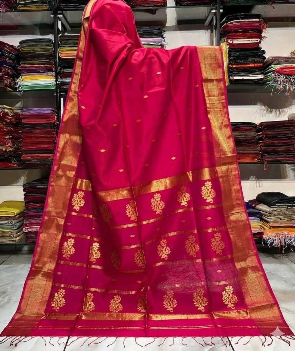 Butti Cotton Designer Saree