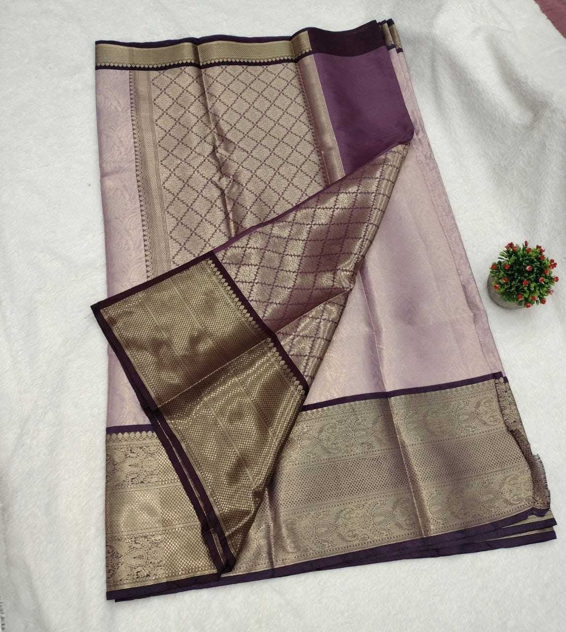 Kanjivaram Banarasi Soft Silk Party Wear Saree