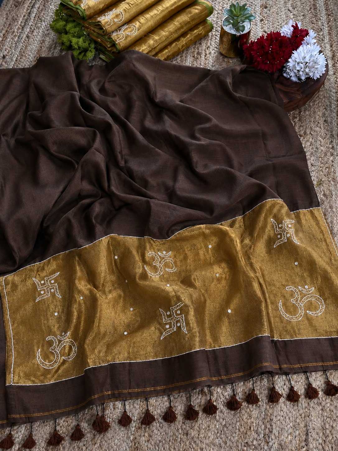 Swastik Pure Cotton Designer Saree