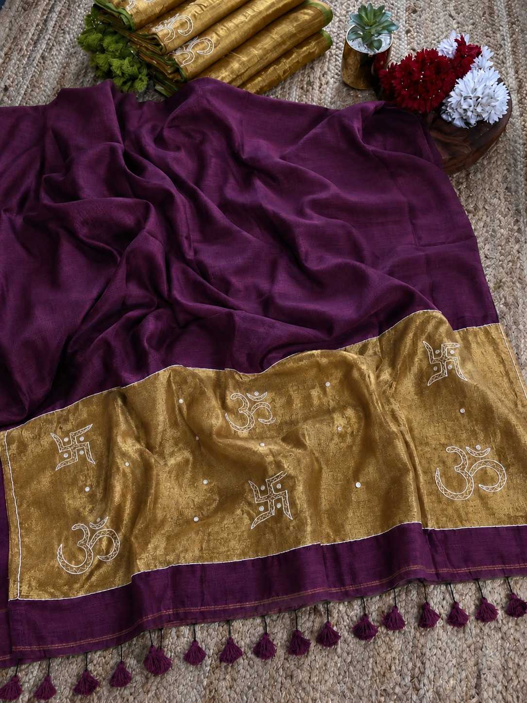 Swastik Pure Cotton Designer Saree