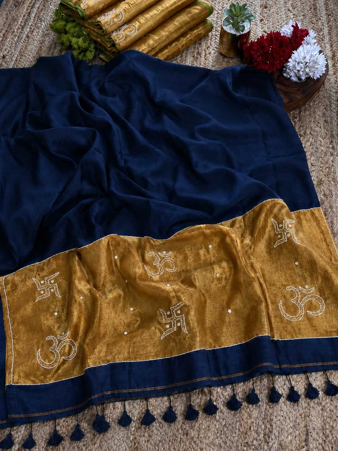 Swastik Pure Cotton Designer Saree