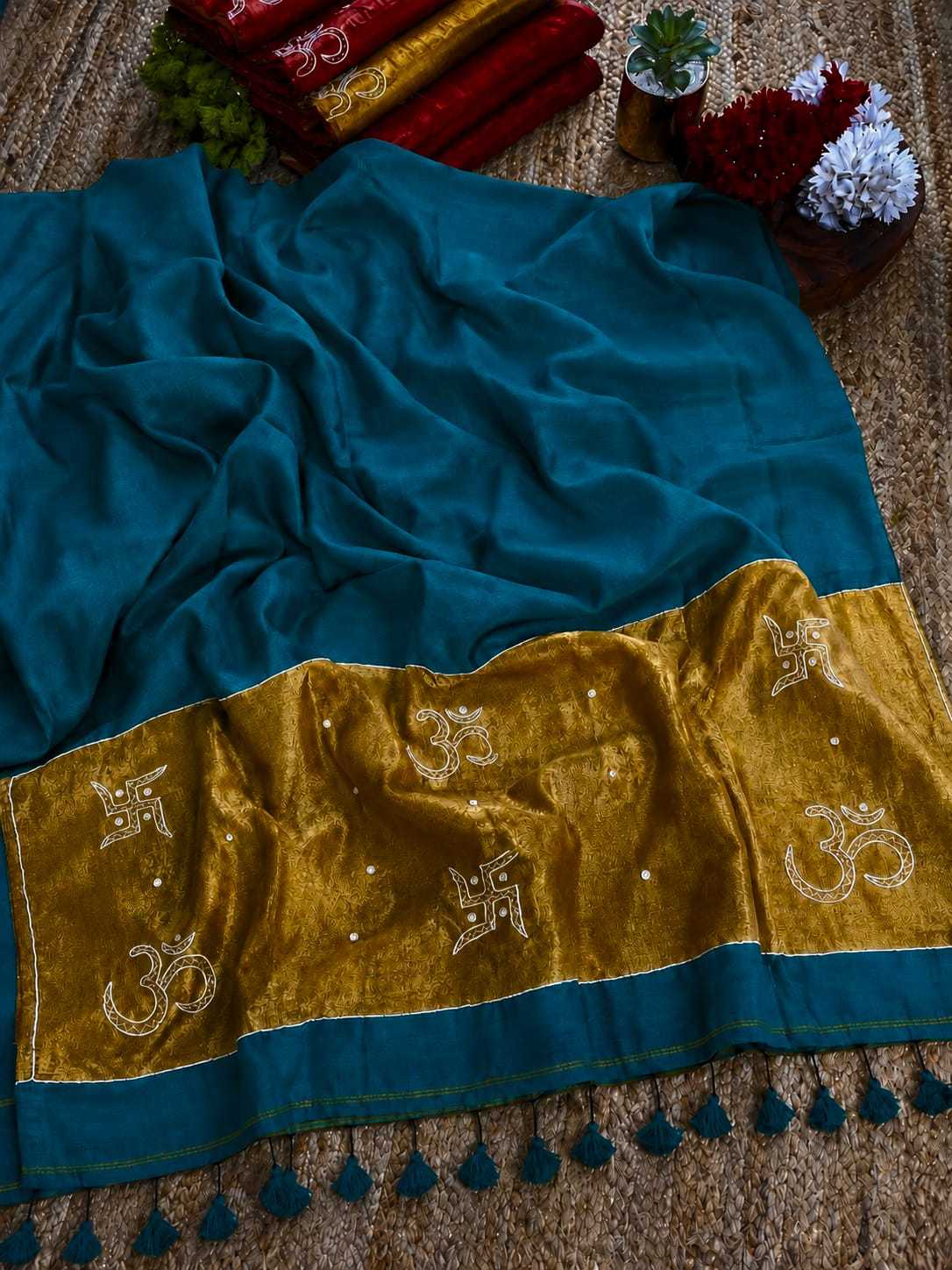 Swastik Pure Cotton Designer Saree