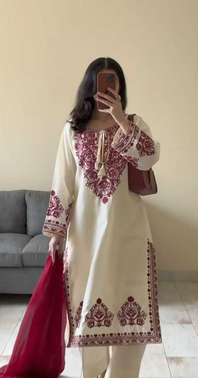 Crepe Embroidery Suit